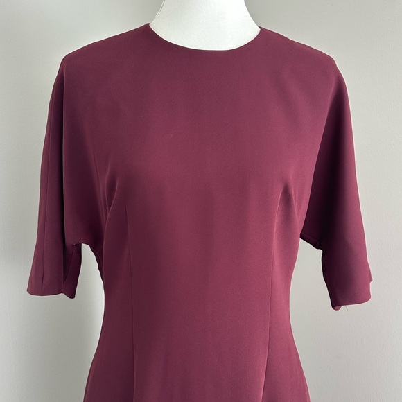 Ted Baker Dolman Midi Dress Size 4 Sheath Short Sleeve - Picture 10 of 10